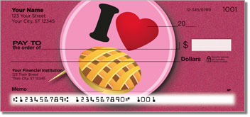 I Love Food Personalized Checks