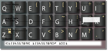 Keyboard Personalized Checks
