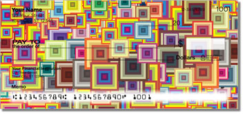 Retro Shape Personalized Checks