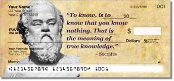 Greek Philosopher Personalized Checks