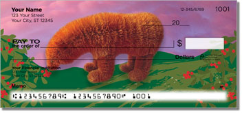 Fuzzy Bear Personalized Checks