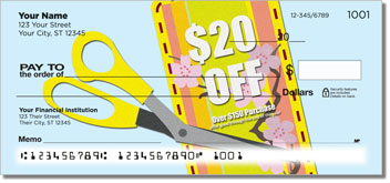 Coupon Clipper Personalized Checks