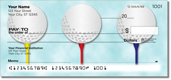Teeing Off Personalized Checks
