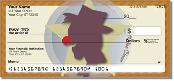 Rodeo Clown Theme Checks