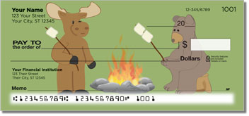 Moose & Bear Personalized Checks