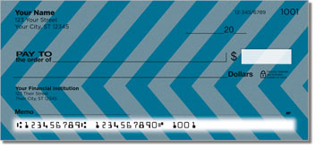 Diagonal Line Personalized Checks