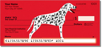 Darling Dalmatian Theme Checks