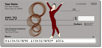 Ribbon Dancing Personalized Checks