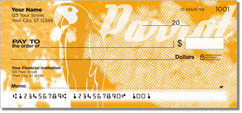 Funky Parrot Personalized Checks