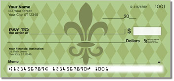 Classic Fleur de Lis Design Checks