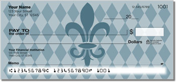Classic Fleur de Lis Personalized Checks