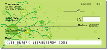 Floral Confetti Theme Checks