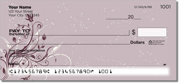 Flower-Filled Corner Theme Checks