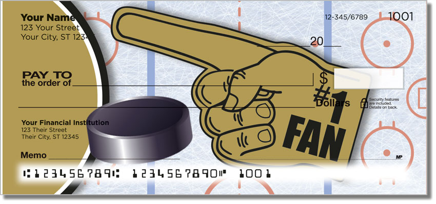 Black & Gold Hockey Checks