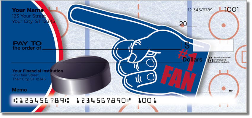 Red & Blue Hockey Checks