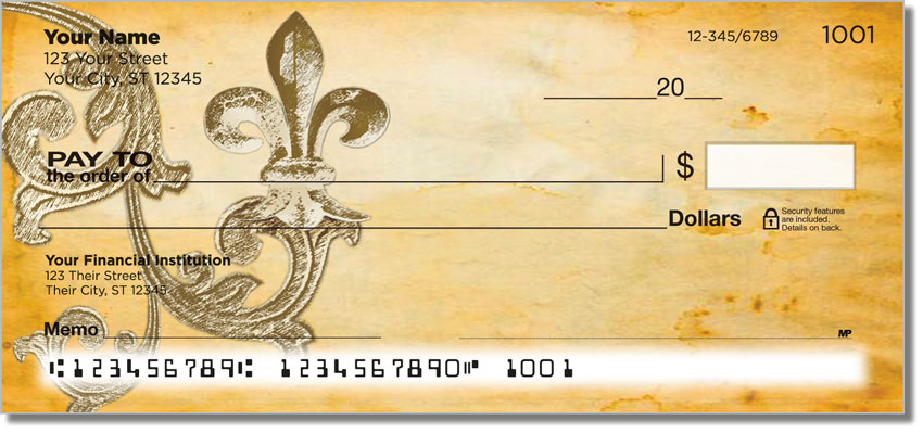 Iron Fleur de Lis Checks