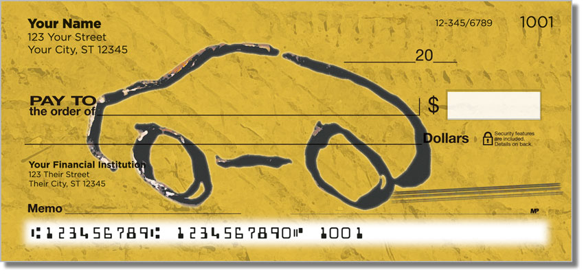 Car Sketch Personal Checks