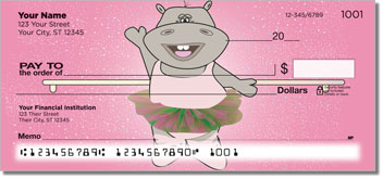 Happy Hippo Personalized Checks