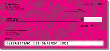 Iron Floral Personalized Checks