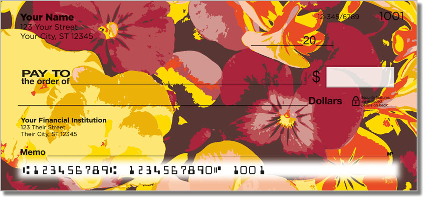 Pansy Personal Checks
