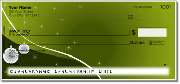 Xmas Ornament Personalized Checks
