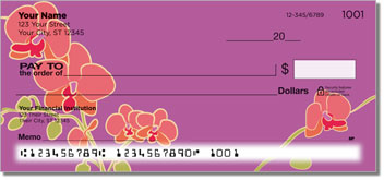 Orchid Print Theme Checks