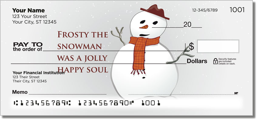 Christmas Carol Personal Checks