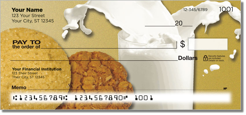 Milk & Cookie Personal Checks