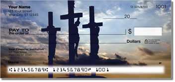 Calvary Cross Personalized Checks