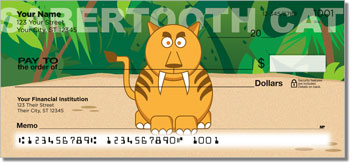 Cute Extinct Animal Personalized Checks