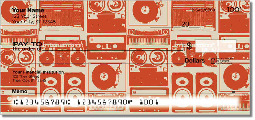 Vintage Music Personal Checks