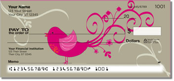 Whimsical Bird Personalized Checks