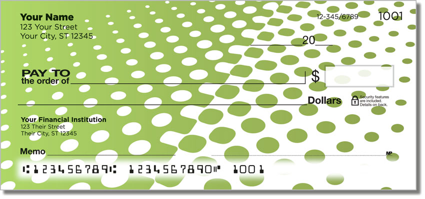 Halftone Personal Checks