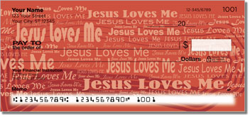 Jesus Loves Me Design Checks