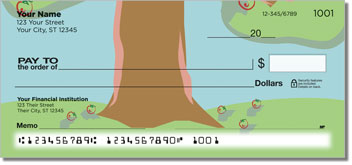 Apple Tree Art Theme Checks