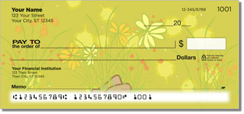 Chive Flower Theme Checks