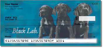 Black Lab Personalized Checks