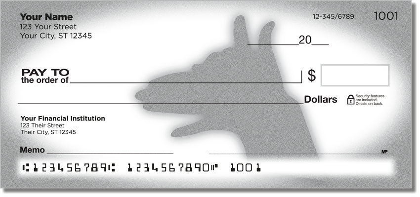 Hand Shadow Personal Checks