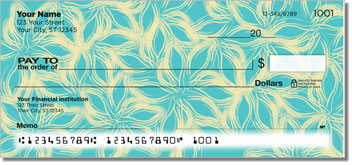 Petal Print Personalized Checks