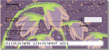 Droopy Tulip Personalized Checks