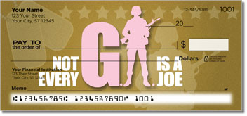Woman Veteran Personalized Checks