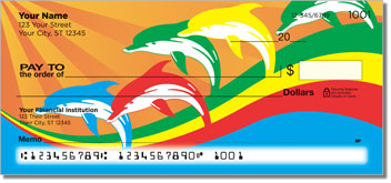 Rainbow Dolphin Design Checks