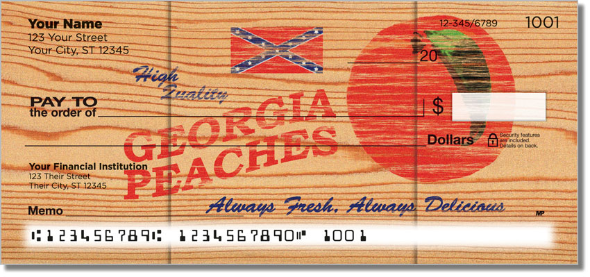 Wooden Crate Advertising Personal Checks