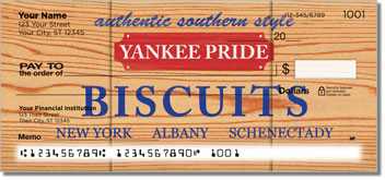 Wooden Crate Advertising Personalized Checks
