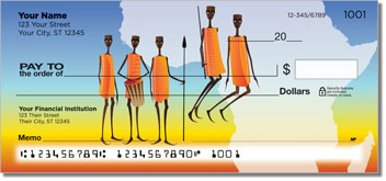 Maasai Tribe Personalized Checks