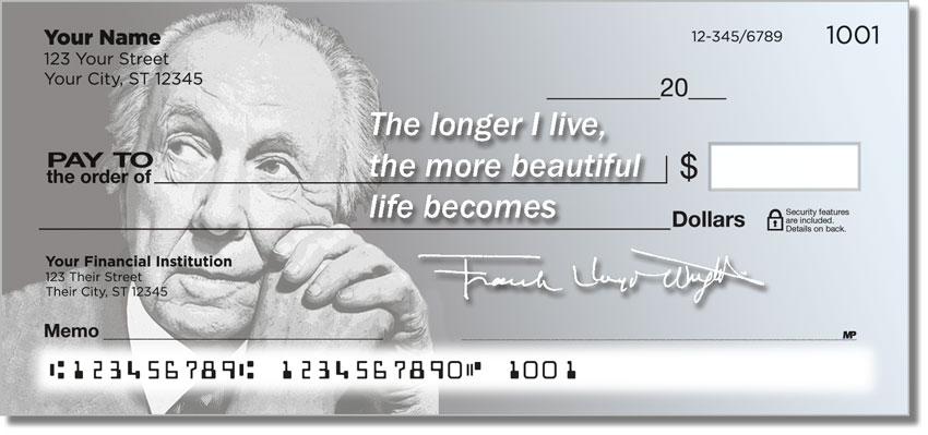 Frank Lloyd Wright Personal Checks