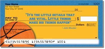 John Wooden Theme Checks