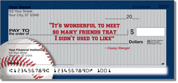Casey Stengel Personalized Checks