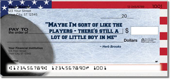 Herb Brooks Personalized Checks