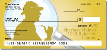 Sherlock Holmes Personalized Checks
